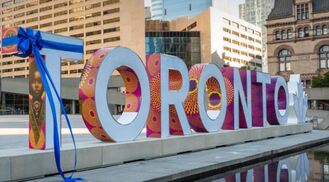 The 3D Toronto sign Toronto Canada Light Up Teal Trigeminal Neuralgia